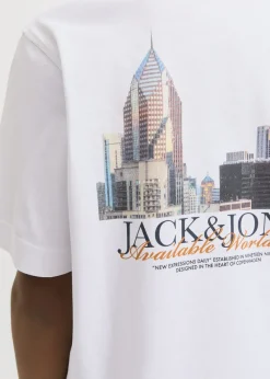 Jack & Jones White Boston T-Shirt (8-16yrs)