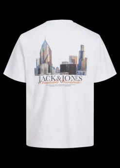 Jack & Jones White Boston T-Shirt (8-16yrs)
