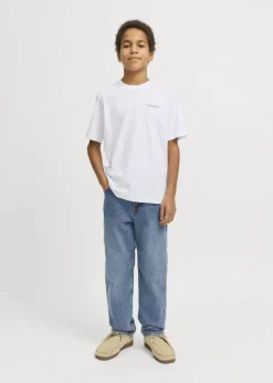 Jack & Jones White Boston T-Shirt (8-16yrs)