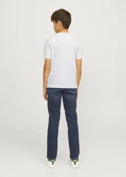 Jack & Jones White Luke T-Shirt (8-16yrs)