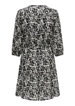 JDY Black Sapna Tassel Smock Dress