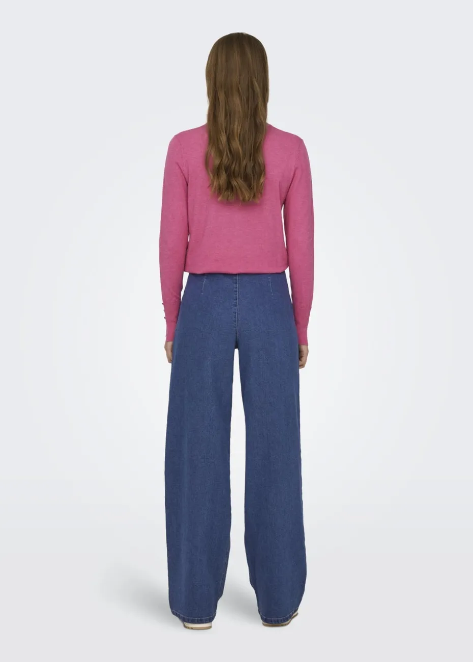 JDY Blue Geggo Button Jeans