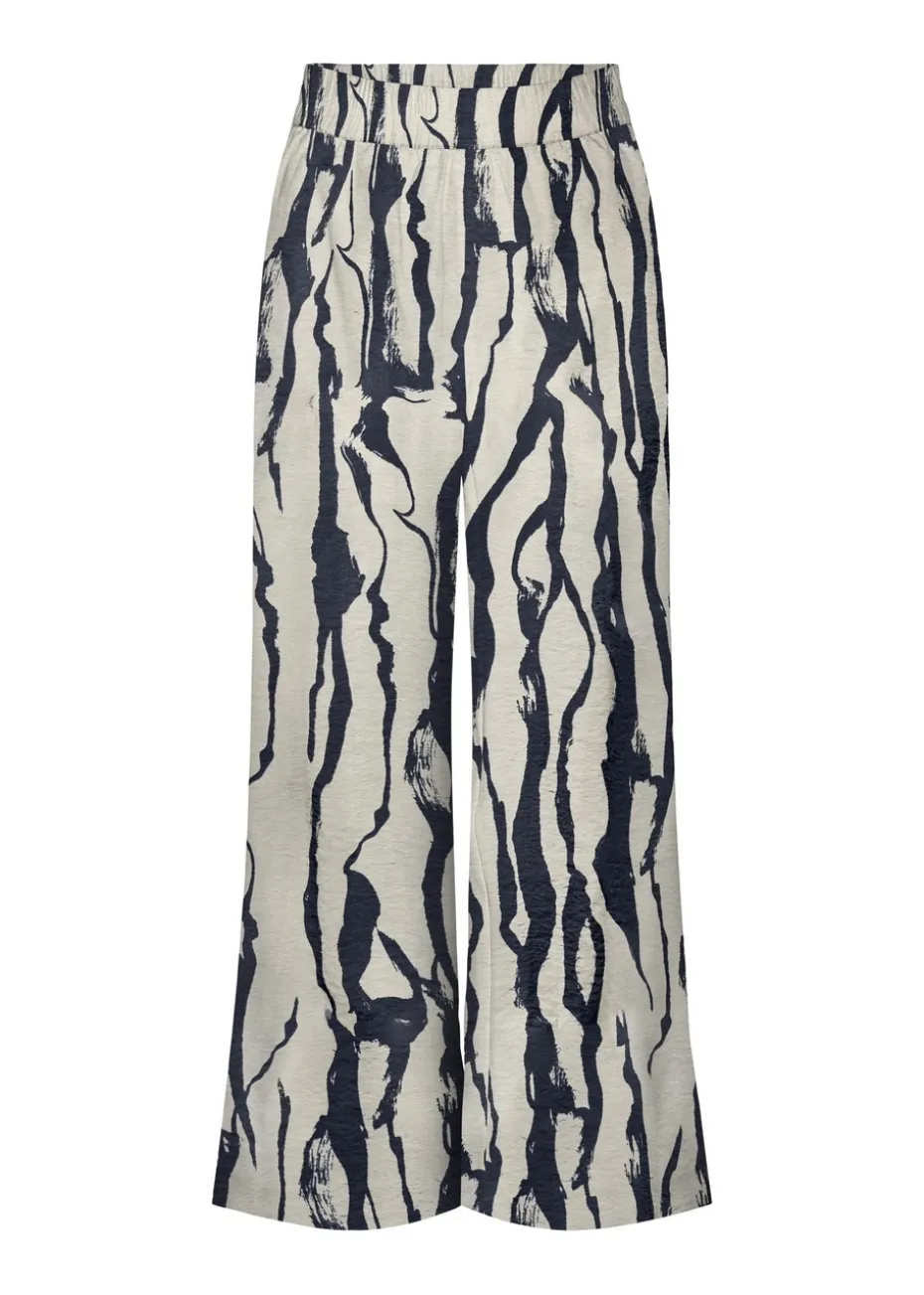 JDY Cream Abstract Camille Trousers
