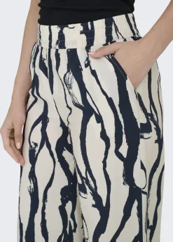 JDY Cream Abstract Camille Trousers