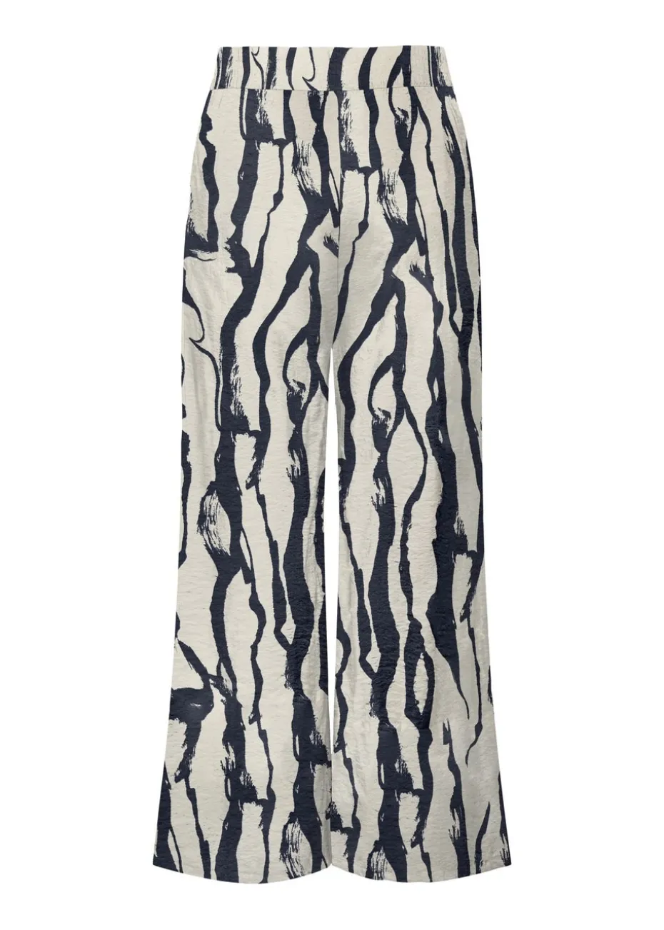 JDY Cream Abstract Camille Trousers
