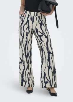 JDY Cream Abstract Camille Trousers