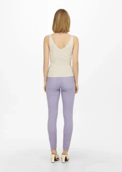 JDY Cream Floral Knitted Vest