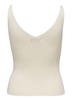 JDY Cream Floral Knitted Vest