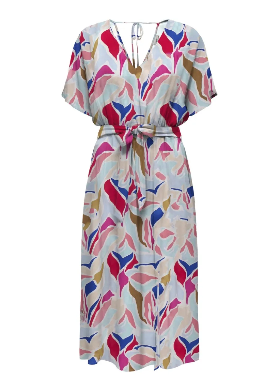 JDY Cream Print Smock Dress