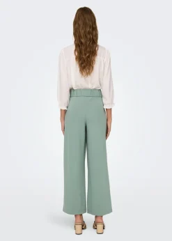 JDY Green Geggo Button Trousers