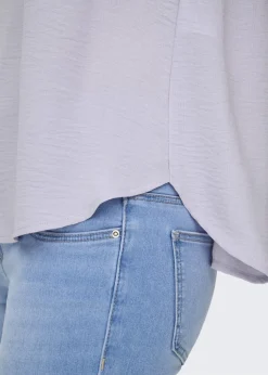 JDY Lilac Sleeve Detail T-Shirt