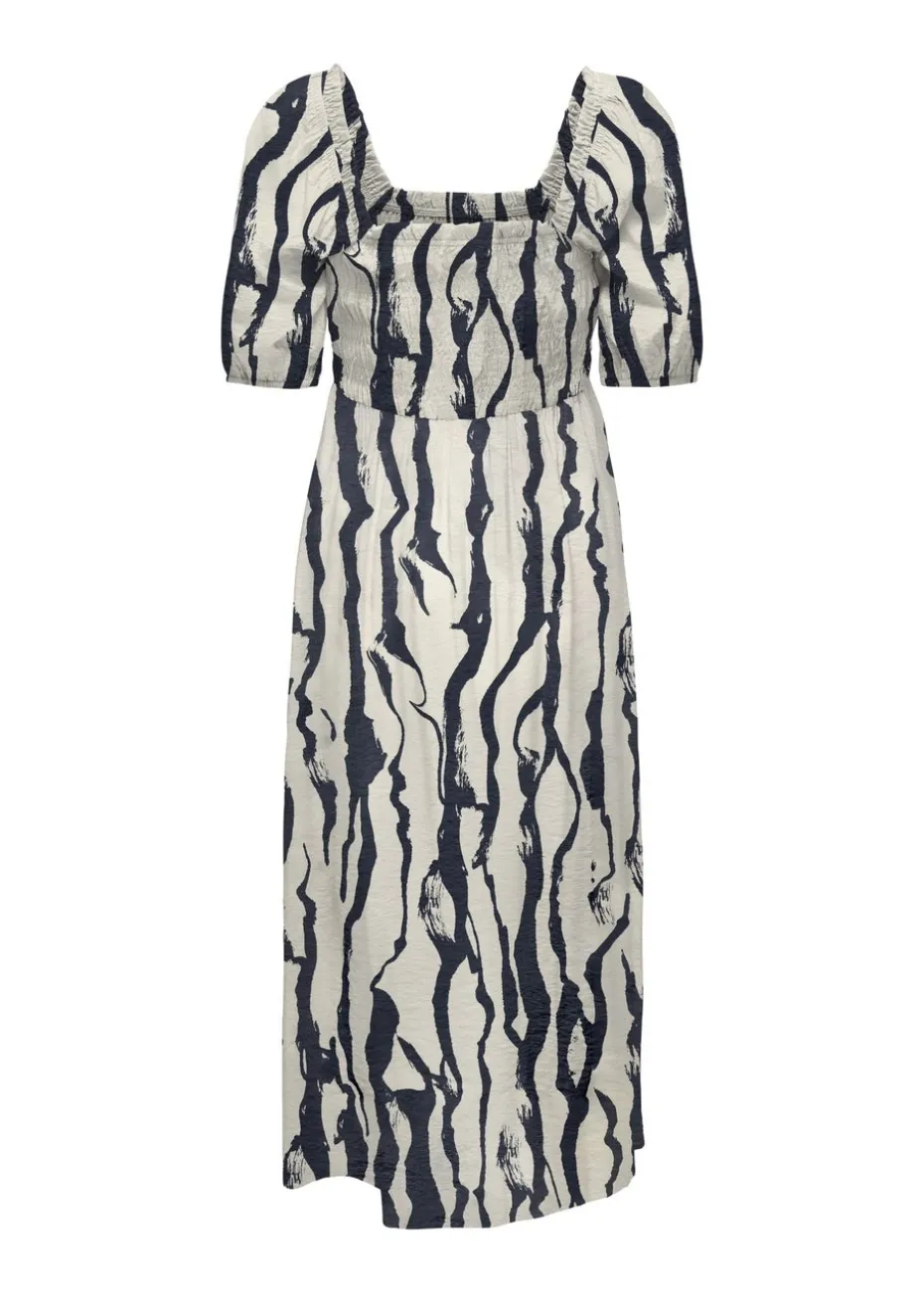 JDY Navy Pattern Smock Dress