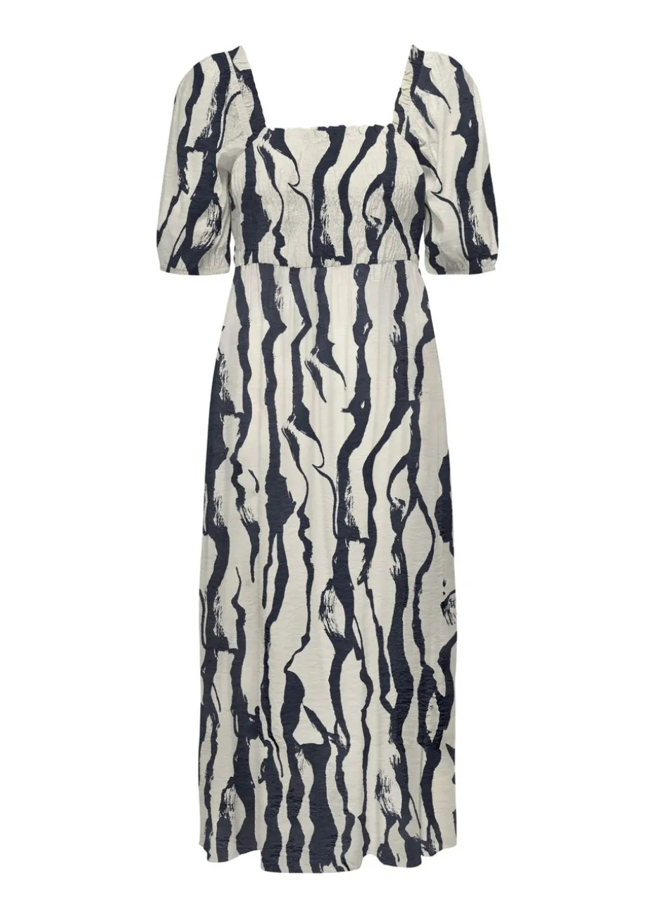 JDY Navy Pattern Smock Dress