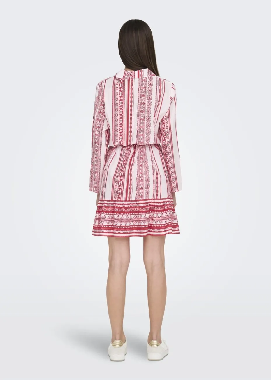 JDY Pink Anna Belted Dress