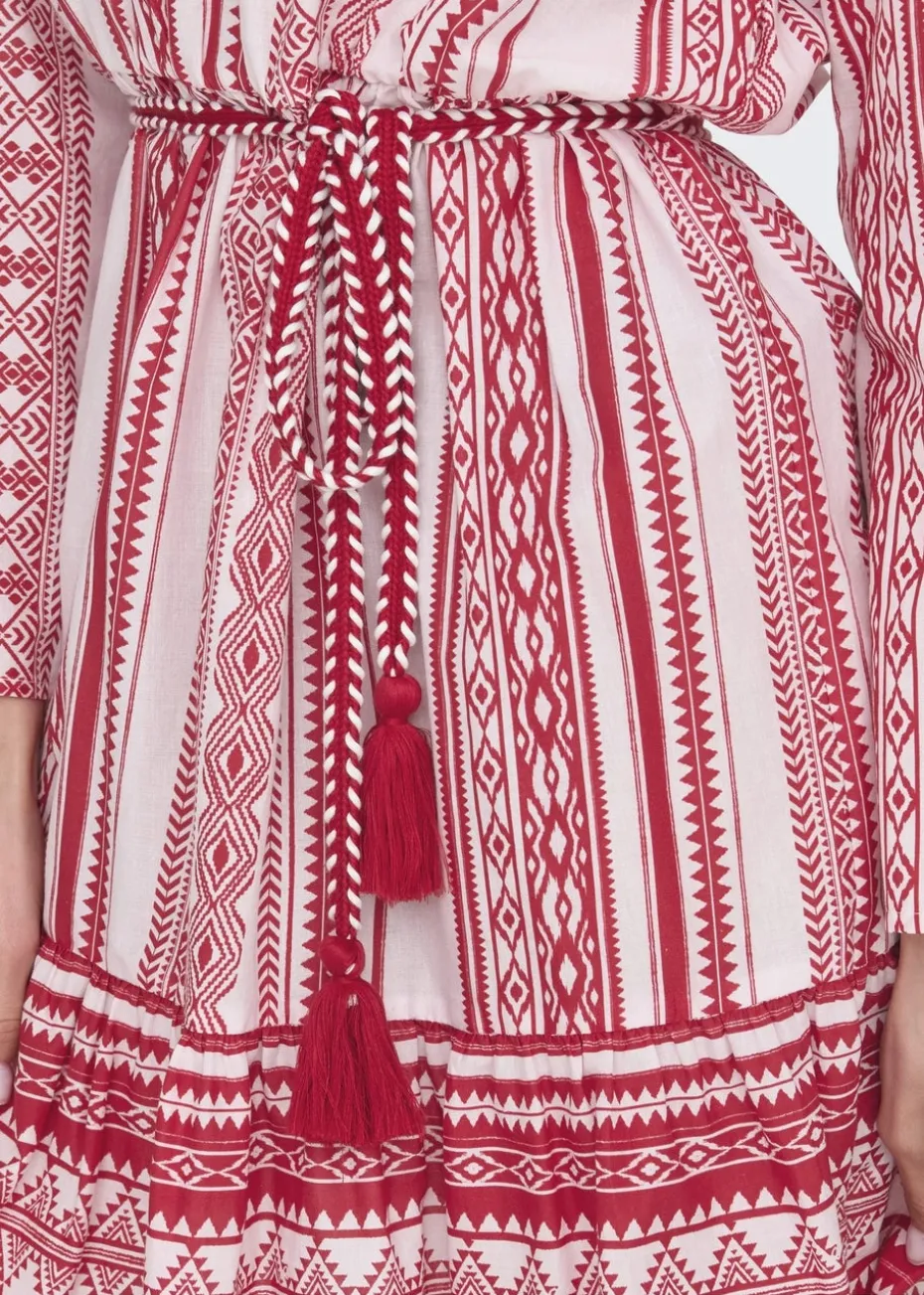 JDY Pink Anna Belted Dress