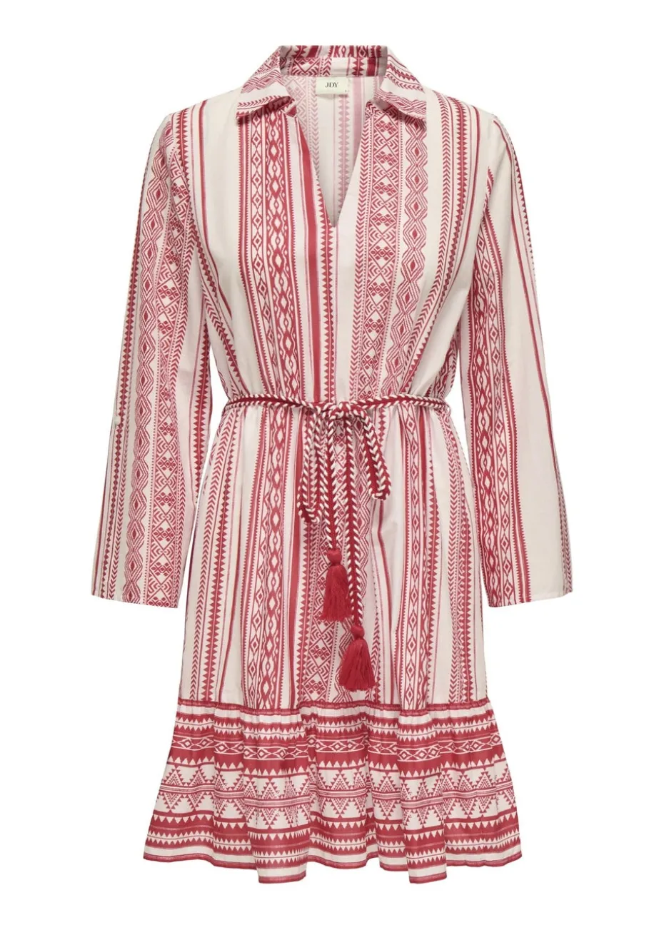 JDY Pink Anna Belted Dress