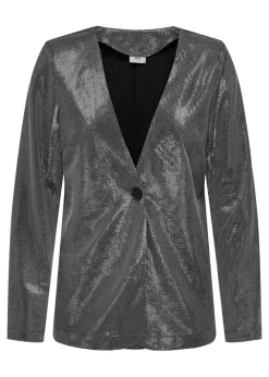 JDY Silver Glitter Blazer