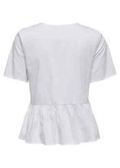 JDY White Ribbon Blouse