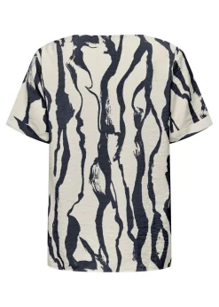 JDY White Short Sleeve Blouse