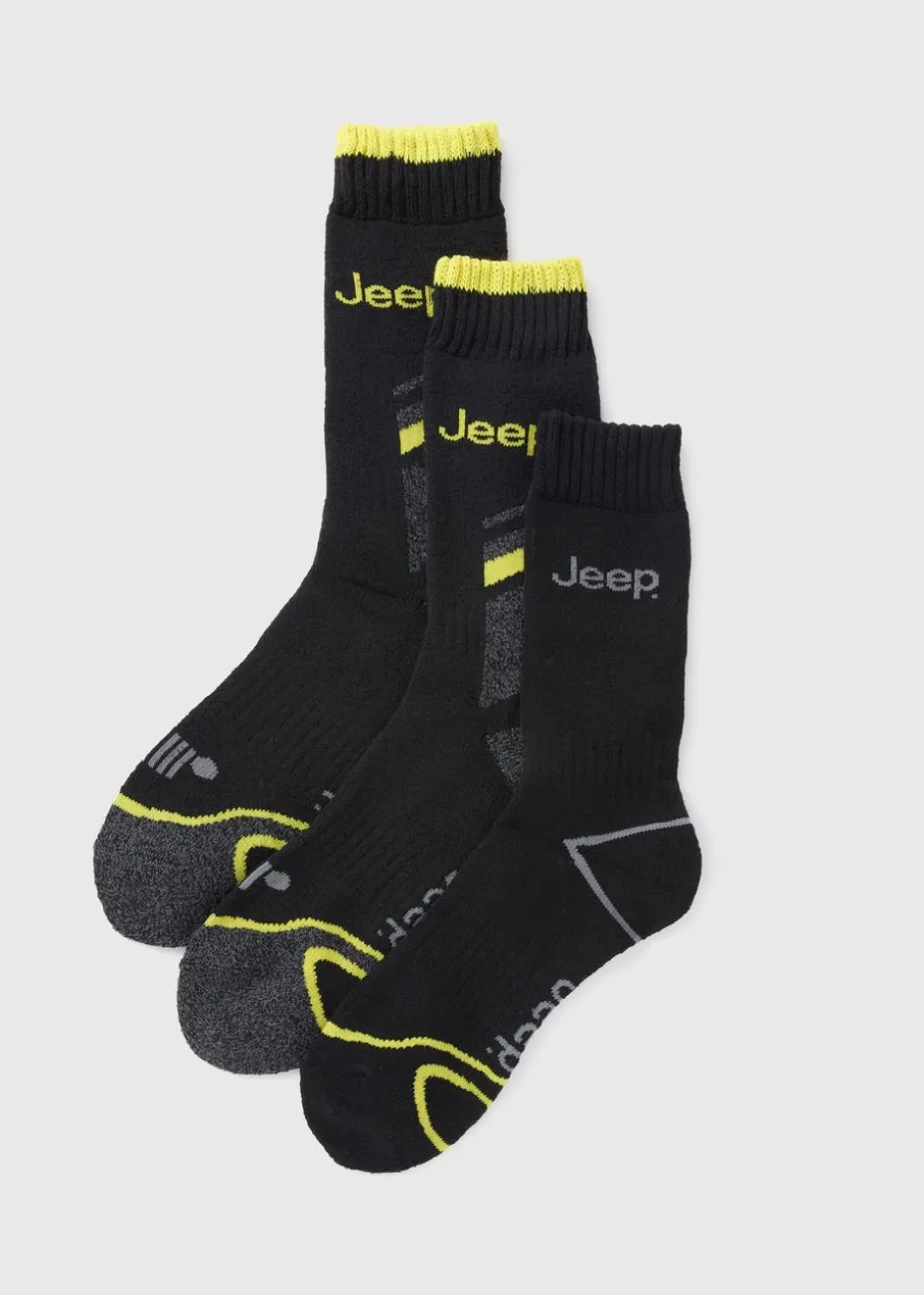 Jeep Black Work Socks