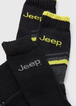 Jeep Black Work Socks