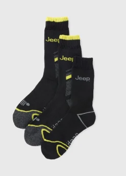 Jeep Black Work Socks