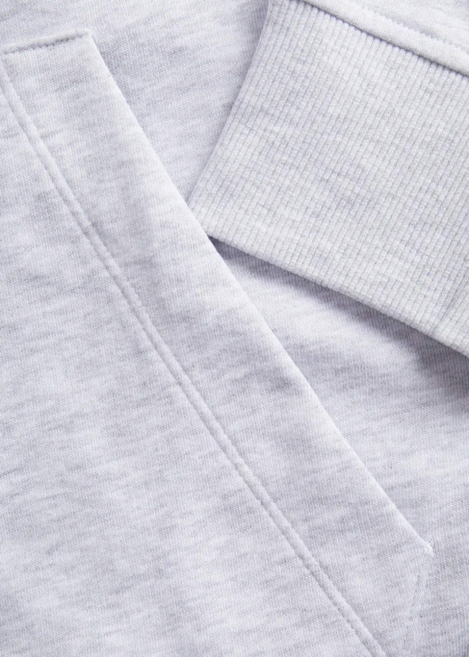 JJ Rebel Grey Tennis Slogan Hoodie