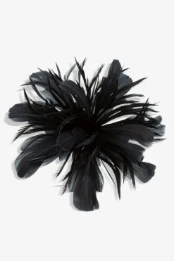 Jon Richard Black Statement Floral Clip Fascinator