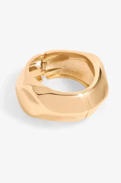 Jon Richard Gold Plated Angular Dome Cuff