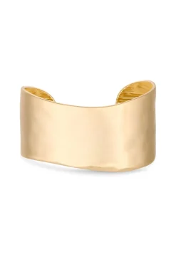 Jon Richard Gold Plated Hammered Cuff Bracelet