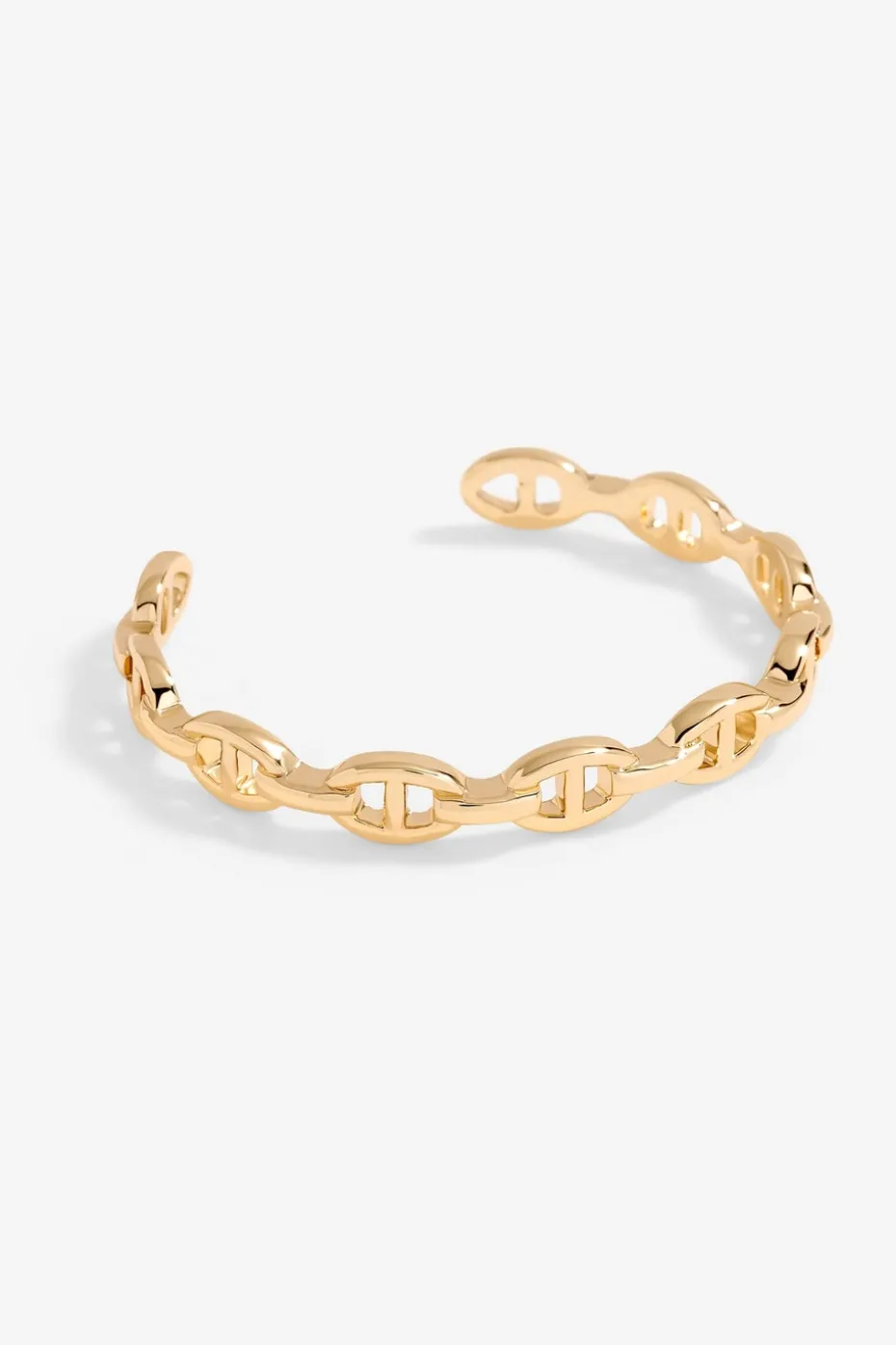 Jon Richard Gold Plated Polished Link Cuff