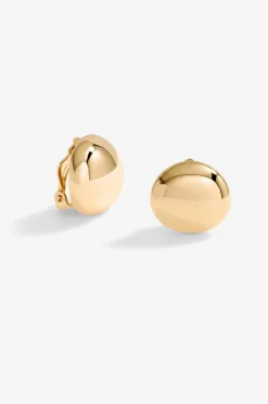 Jon Richard Gold Plated Polished Clip Earrings
