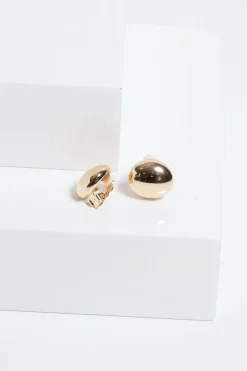 Jon Richard Gold Plated Polished Clip Earrings