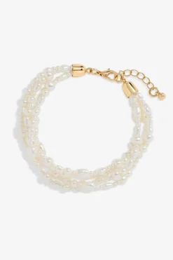 Jon Richard Gold Plated Semi Precious Multi Row Twisted Bracelet