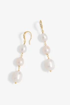 Jon Richard Gold Plated Semi Precious Drop Earrings
