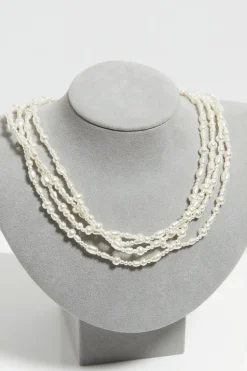 Jon Richard Gold Plated Semi Precious Multi Row Twisted Necklace