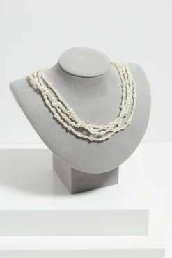 Jon Richard Gold Plated Semi Precious Multi Row Twisted Necklace