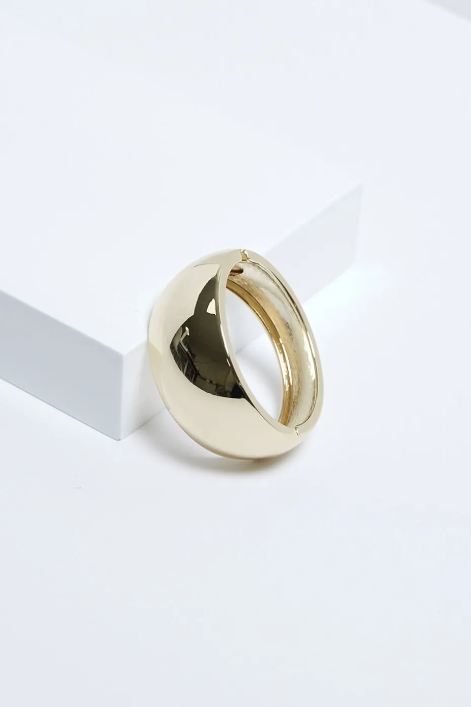 Jon Richard Gold Plated Wide Polished Cuff