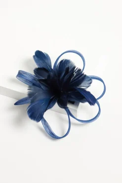 Jon Richard Navy Floral Clip Fascinator