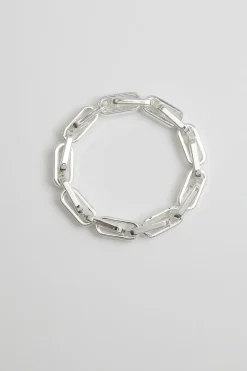 Jon Richard Recycled Silver Plated Chain Stretch Bracelet