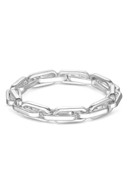 Jon Richard Recycled Silver Plated Chain Stretch Bracelet