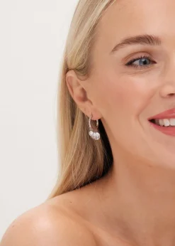 Jon Richard Silver Plated Cubic Zirconia Crystal Charm Earrings