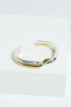 Jon Richard Two Tone Twisted Cuff