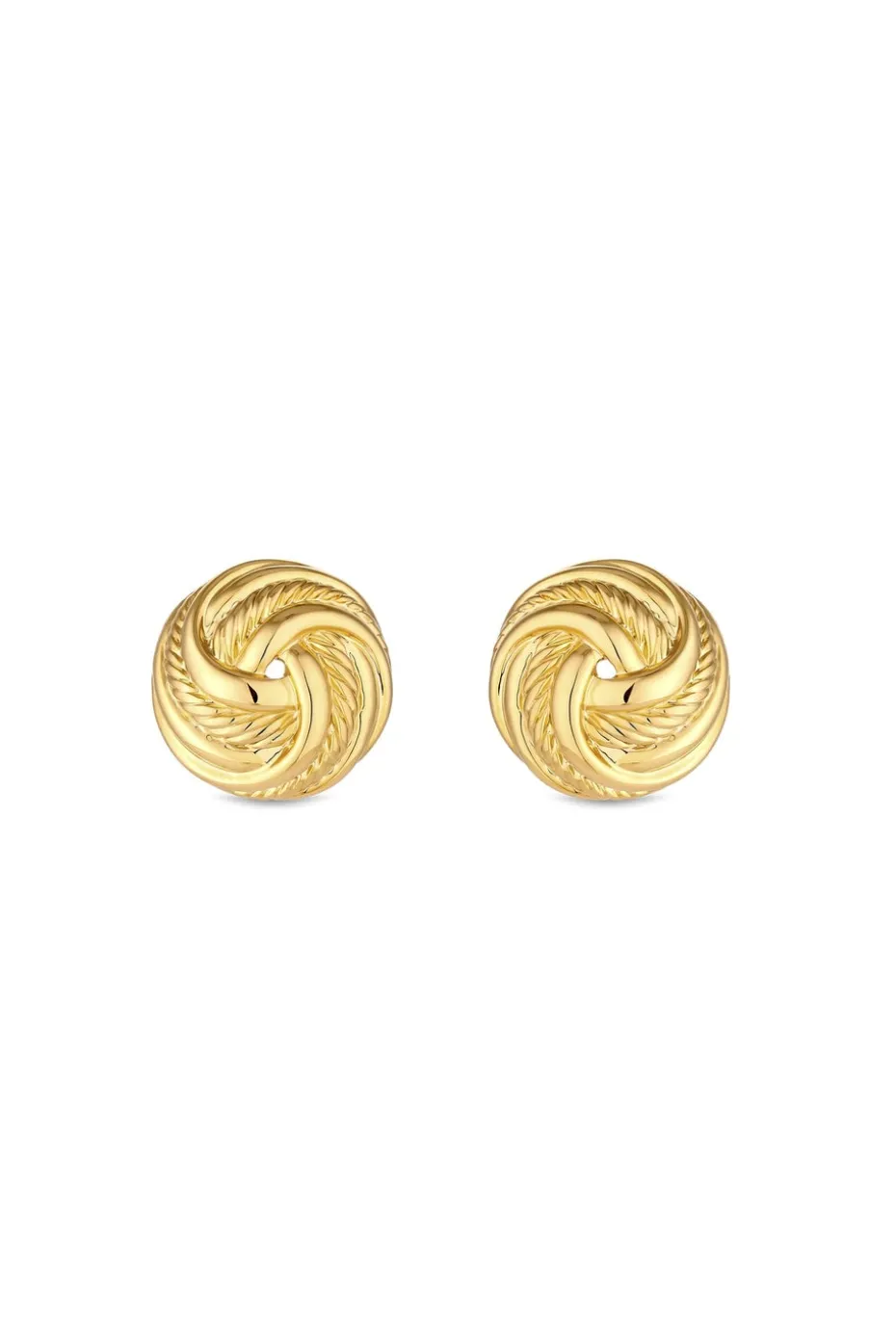Jon Richard Vintage Inspired Gold Plated Knot Clip Earrings
