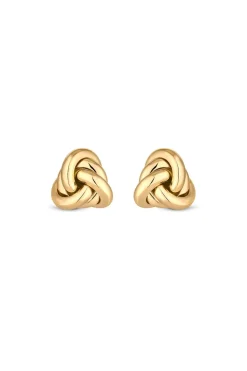 Jon Richard Vintage Inspired Gold Plated Knot Stud Earrings