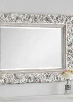 Julian Bowen Baroque Distressed Wall Mirror (82 x 113 x 4cm)