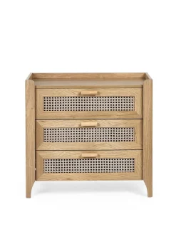 Julian Bowen Brown Sydney 3 Drawer Chest (75 x 80 x 41cm)