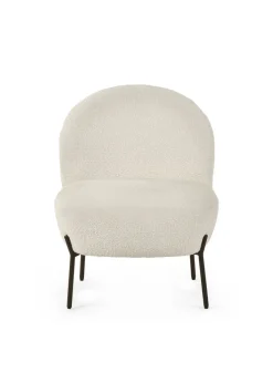 Julian Bowen Ivory Lulu Boucle Accent Chair (77 x 60 x 64cm)