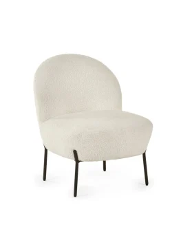 Julian Bowen Ivory Lulu Boucle Accent Chair (77 x 60 x 64cm)