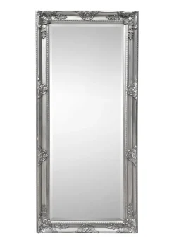 Julian Bowen Pewter Palais Lean to Dress Mirror (170 x 70 x 6cm)